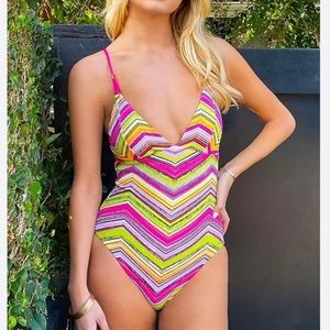 NWOT Becca Farah Reversible One Piece